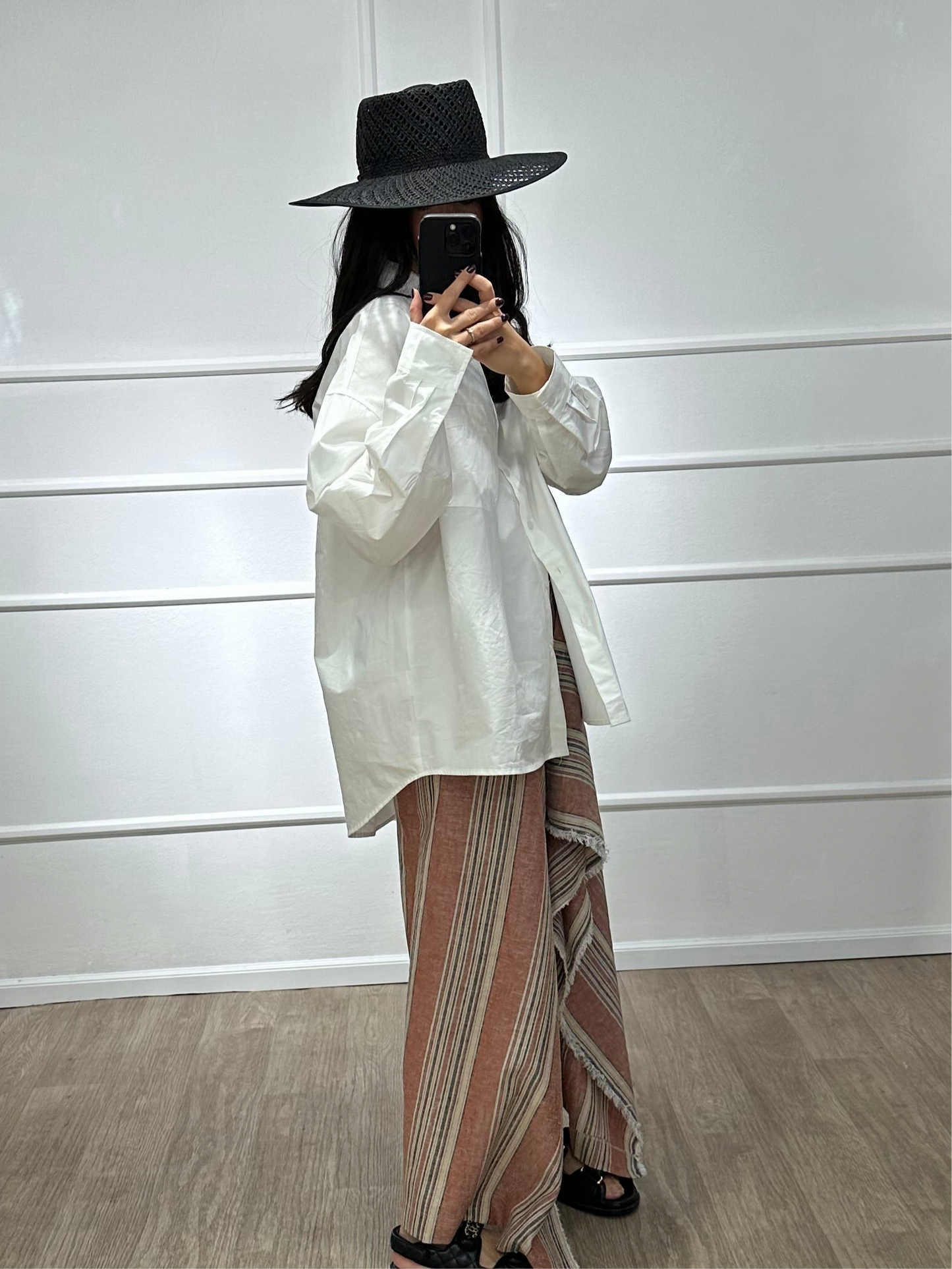 חולצה צווארון כפול white