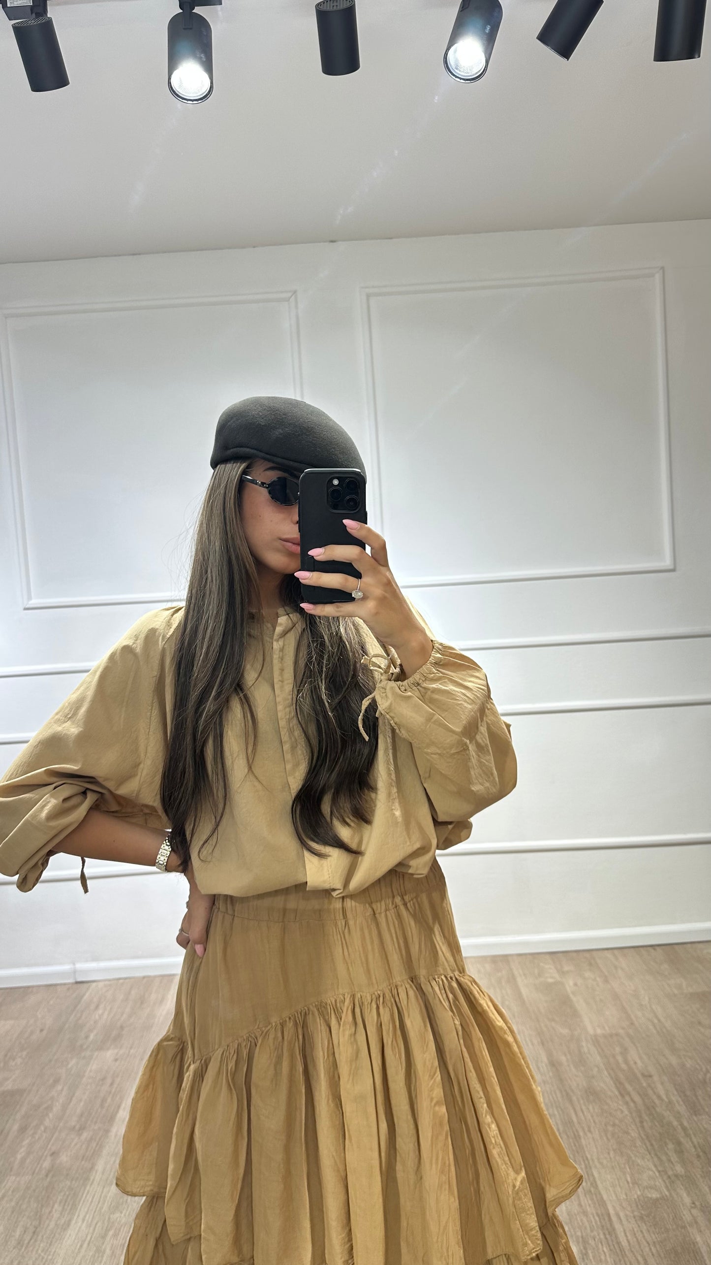 חצאית קומות camel
