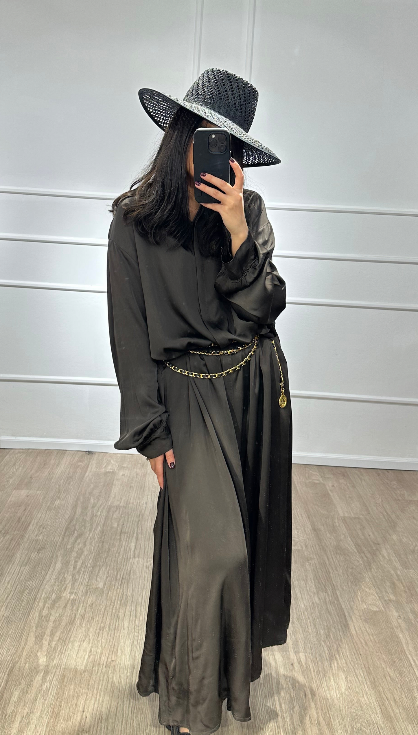 ROBE MAIMI MARRON
