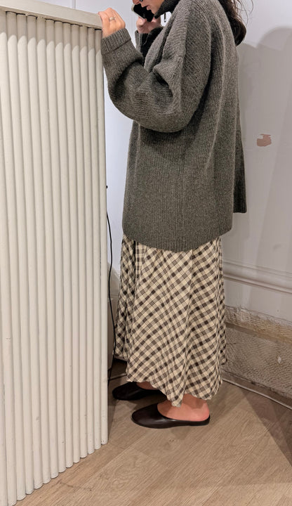 סריג אוברסייז חום