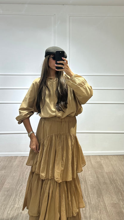 חצאית קומות camel