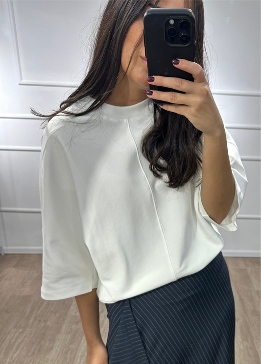 TEESHIRT BASIC LUMI BLANC