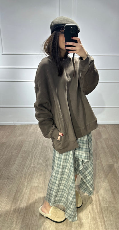 Sweat one size חום