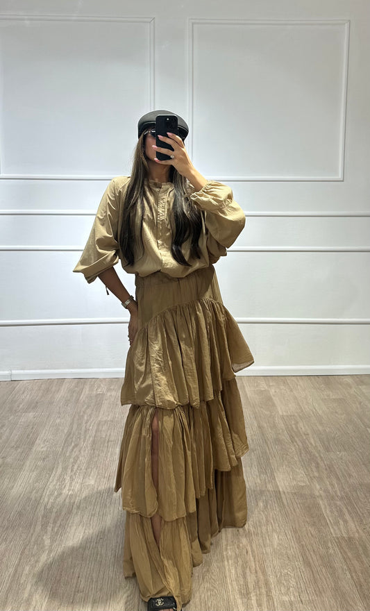 חצאית קומות camel