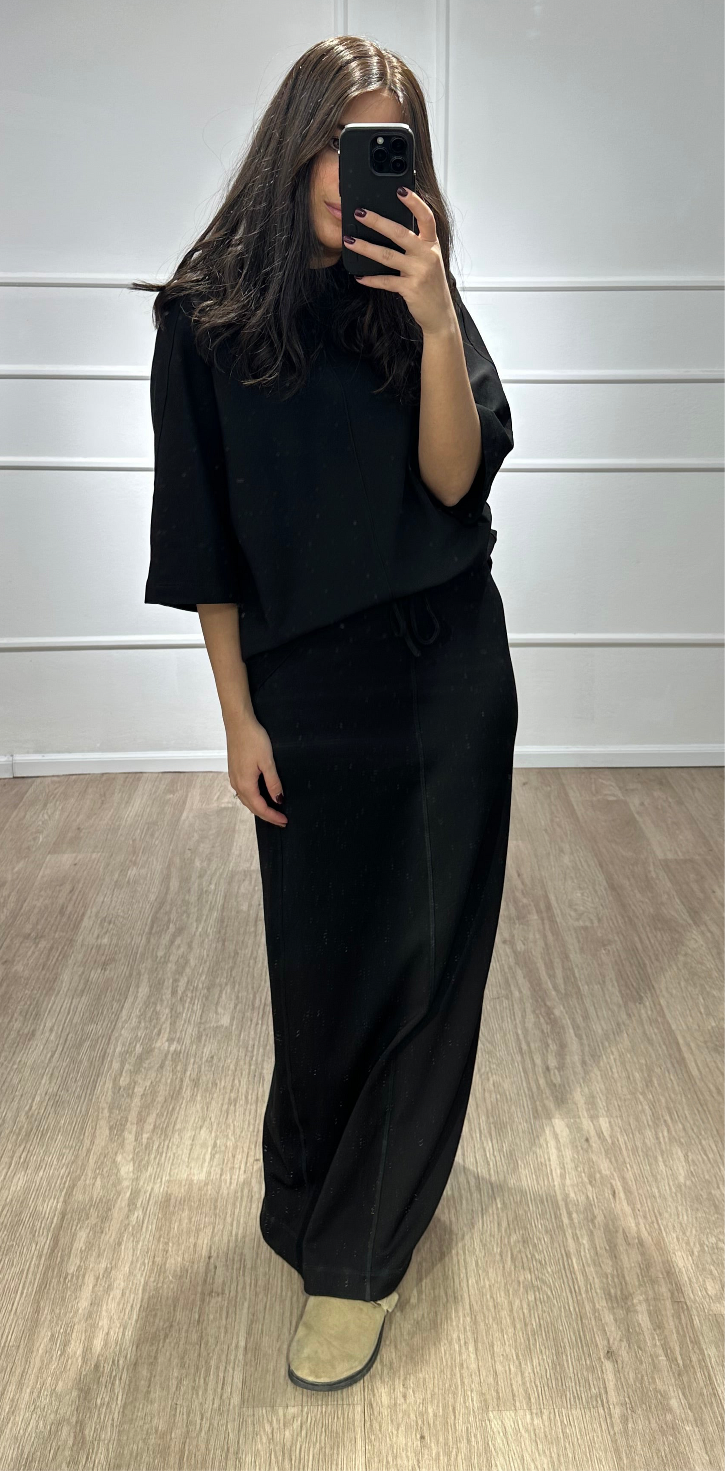 TEESHIRT BASIC LUMI NOIR
