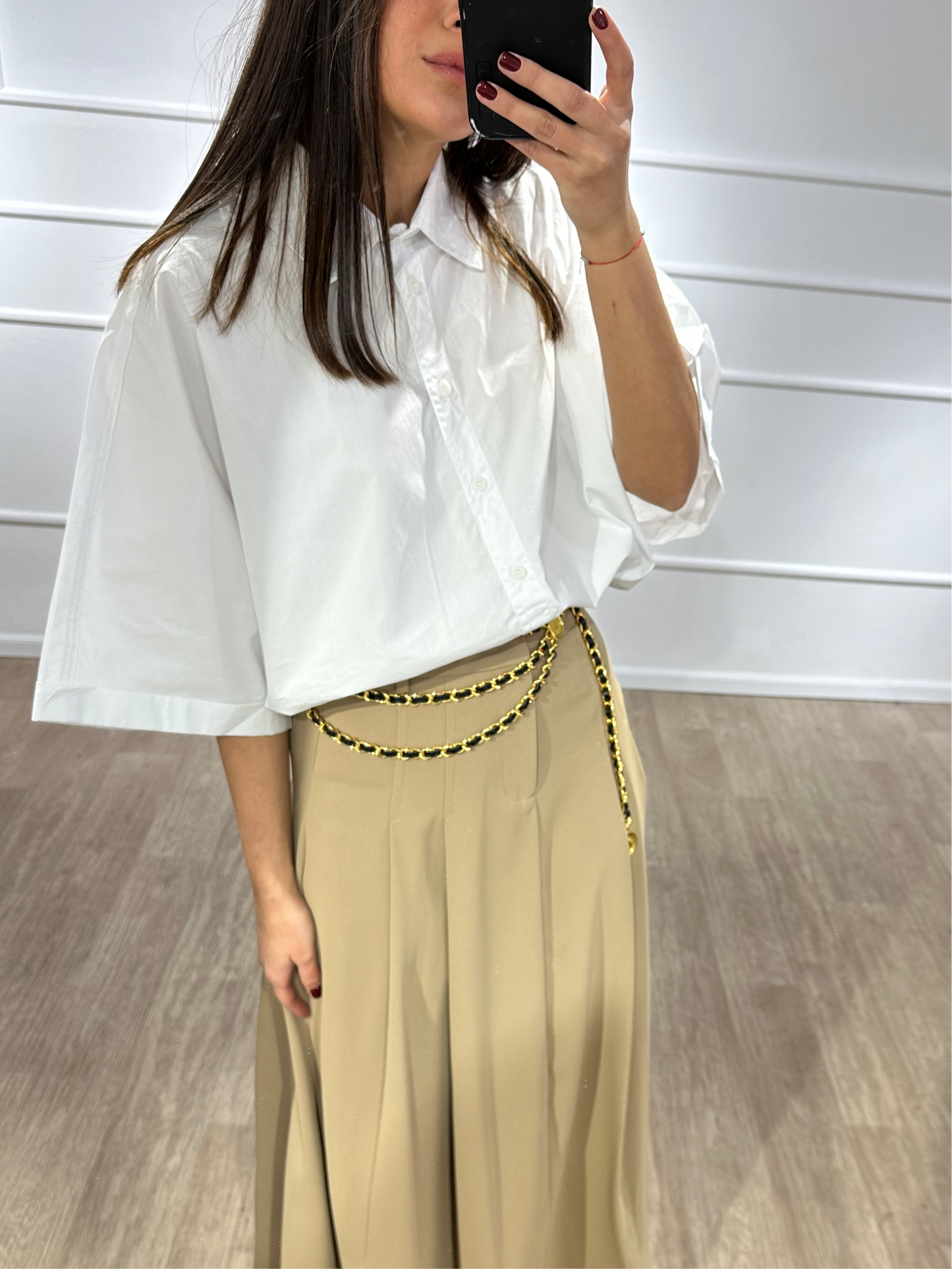 Chemise manche trois quarts