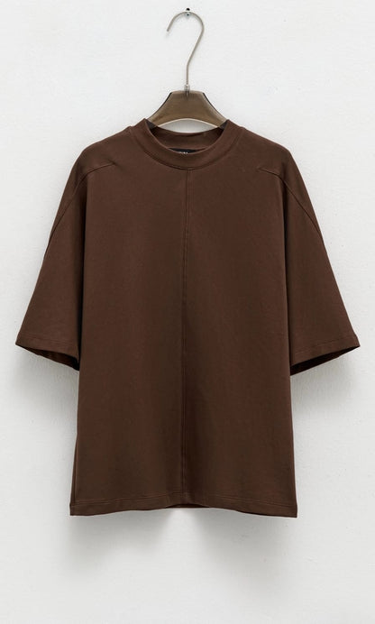 TEESHIRT BASIC LUMI MARRON
