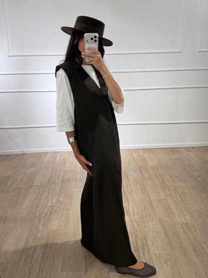 שמלת סארפן חומה