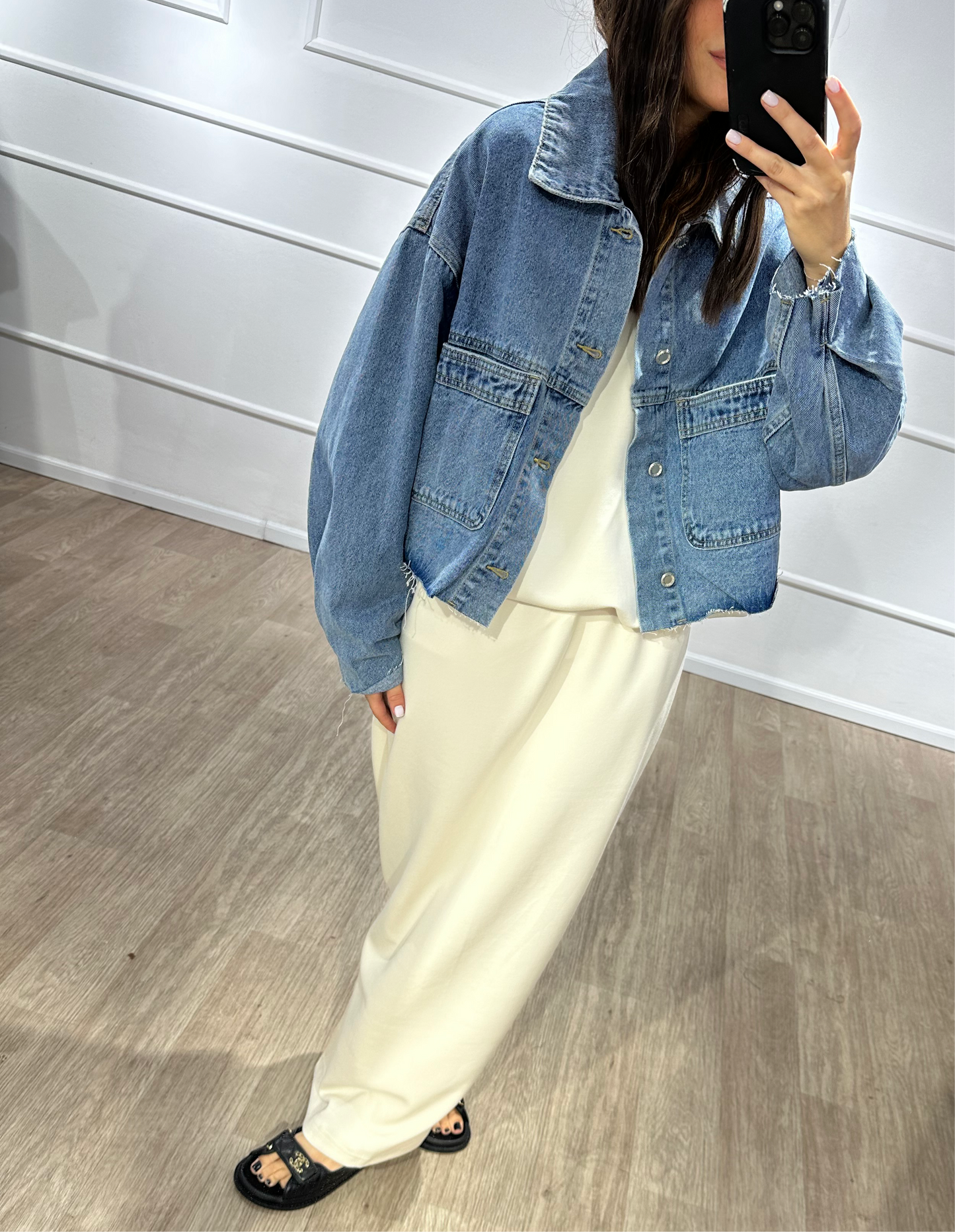 Veste en jean oversize