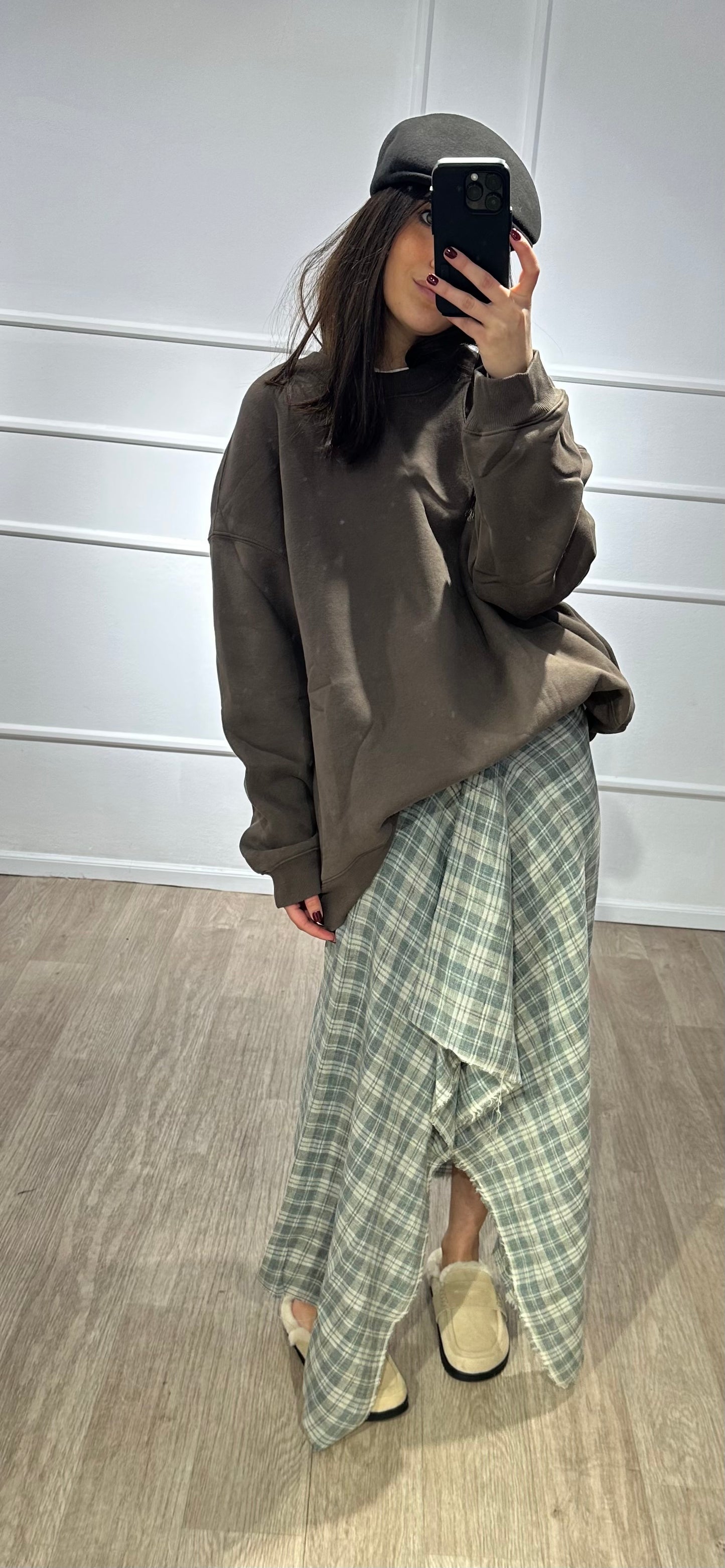 Sweat one size חום