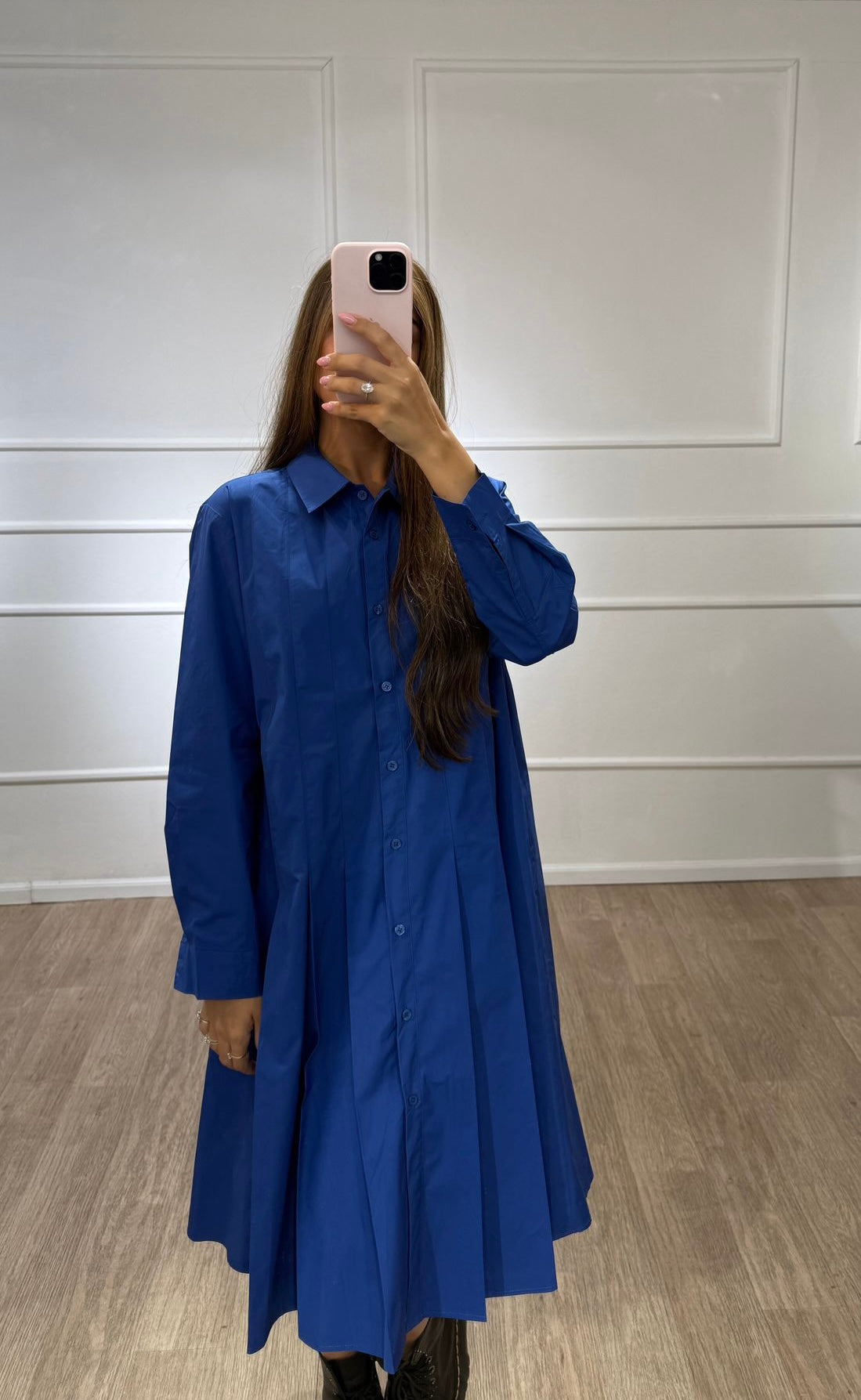 שמלה כפלים כחולה