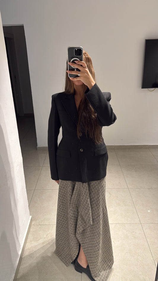 חצאית אי סימטרית Tweed