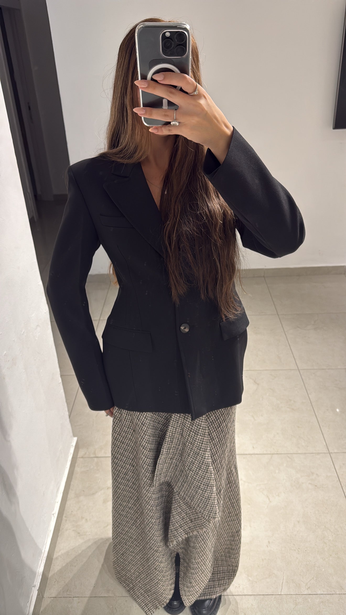 חצאית אי סימטרית Tweed